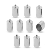 Концевики для Шнура, Латунь, Платина, 10х6мм, Внутренний Диаметр 5.5мм, Отверстие 2мм, (УТ100028499)