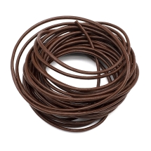 Шнур Натуральная Кожа, Цвет: Шоколад, Размер: 2.5мм, (УТ100029185)
