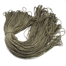 Шнур Паракорд Полиэстер и Спандекс Полосатый, Темно-оливковый, 2мм, около 100м/связка, (УТ100029425)