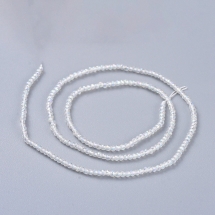 Бусины Стеклянные с Гальваникой Граненые Рондель, Покрытие АВ-Цвет, Бесцветные, 2х1.5мм, Отверстие 0.6мм, около 220шт/35см/нить, (УТ100029701)