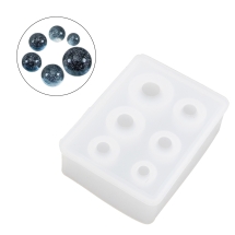 Силиконовая Форма Круглая, Белая, 93х65х28мм, Внутренний Диаметр 9-25мм, (УТ100029748)