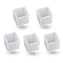 Силиконовая форма, Куб, Цвет: Белый, Размер: 25х25х23мм, Внутри 20х20мм, (УТ100029755)