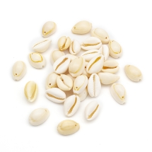 Кулон Подвеска Ракушка Каури, Бежевый, 17~22x11~16x9~11мм, Отверстие 1мм, около 28шт/50г, (УТ100030945)