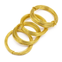 Алюминиевая Проволока, Золото, 0.8мм/1мм/1.2мм/1.5мм,  4 катушки/набор, около 10м/катушка, (УТ100031209)