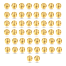 Бусины-Разделители Нержавеющая Сталь Рондель, Позолота 24К, 3х2мм, Отверстие 1.8мм, (УТ100031451)