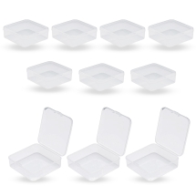 Контейнер для Мелочей, Бусин, Страз и Фурнитуры, Пластик, Бесцветный, 5x5x2см, 10шт/упаковка, (УТ100031459)