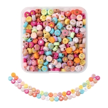 Набор Бусин для Браслетов и Украшений в Контейнере, Микс Буквы и Символы, 7х3мм, около 400шт/50г/набор, (УТ100031486)