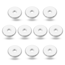 Бусины-Разделители, Латунь, Диск, Цвет: Платина, Размер: Диаметр 8мм, Толщина 1.5мм, Отверстие 2мм, (УТ100031706)