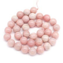 Бусины Натуральный Розовый Опал Круглые, 10мм, Отверстие 1мм, около 37шт/38см/нить, (УТ100031990)