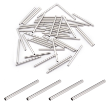 Бусины Трубочки Нержавеющая Сталь, 20х1.5мм, Отверстие 1мм, (УТ100032037)