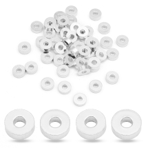 Бусины-Разделители Латунные Рондель, Платина, 6х2мм, Отверстие 2мм, (УТ100032042)