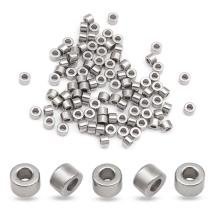 Бусины-Разделители Нержавеющая Сталь Колонка, 2х3мм, Отверстие 1.5мм, (УТ100032044)