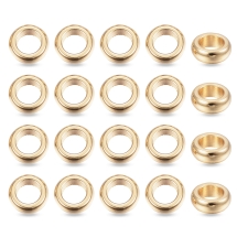 Бусины-Разделители Нержавеющая Сталь Рондель, Золото, 6х2мм, Отверстие 4мм, (УТ100032048)