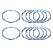 Алюминиевая Проволока для Рукоделия 1мм/10м, Небесно-Голубой, 1мм, около 10м/катушка, 10 катушек, (УТ100032054)