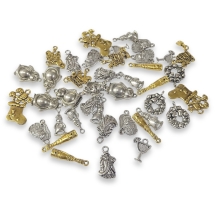 Набор Кулоны и Подвески Новогодние и Рождество, Микс 10 Форм, 40шт/набор, (УТ100032166)