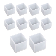 Силиконовая Форма Кубик, Белая, 41х41х37.5мм, Внутренний Размер 35х35мм, (УТ100032345)