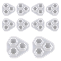 Силиконовая Форма Бриллиант, Белая, 71х74х26мм, (УТ100032346)