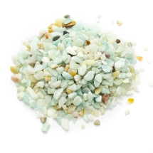 Натуральный Цветочный Амазонит, Крошка, 2-8x2-4мм, без Отверстия, около 8000шт/500г, (УТ100032514)