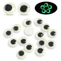 Глазки Живые для Скрапбукинга и Игрушек, Флуоресцентные, Круглые, Морский Зеленый, 8мм, (УТ100031947)