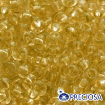 Бисер Preciosa 10/0 цв. 01182, Фасовка 50г, 10 упаковок по 5г, Прозрачный Солгель Окрашенный CSD, Желтый, Круглый, (УТ100032640)