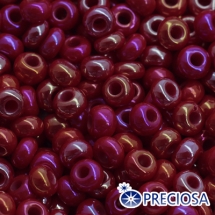 Бисер Preciosa 10/0 цв. 94190, Фасовка 50г, 10 упаковок по 5г, Непрозрачный Радужный OL, Красный, Круглый, (УТ100032647)