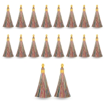 Подвески Кисточки Полиэстеровые для Рукоделия и Украшений, Микс, 8-9см, (УТ100032974)
