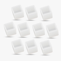 Силиконовая форма, Куб, Белый, 31х31х28мм, Внутренний Размер 25х25мм, (УТ100033166)